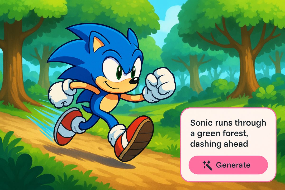 Creador de OC de Sonic con IA a partir de texto