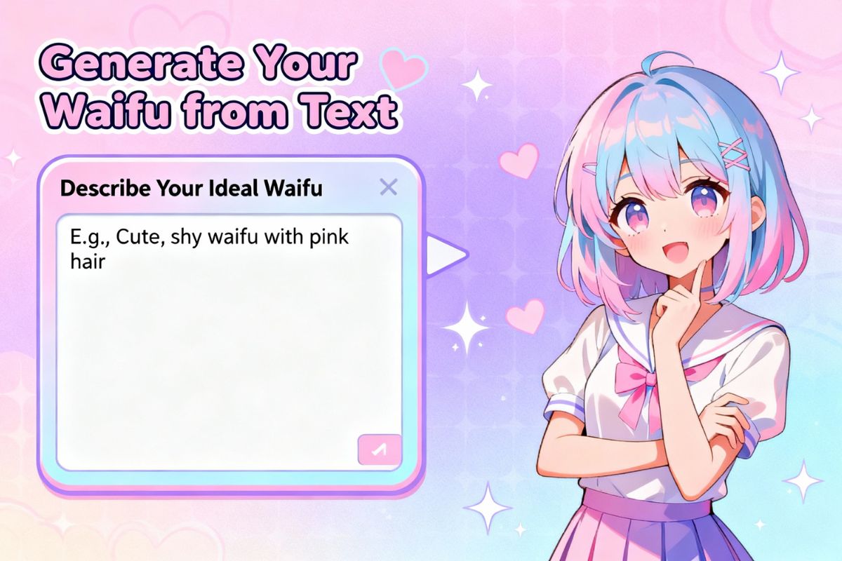 Generate a waifu from a description