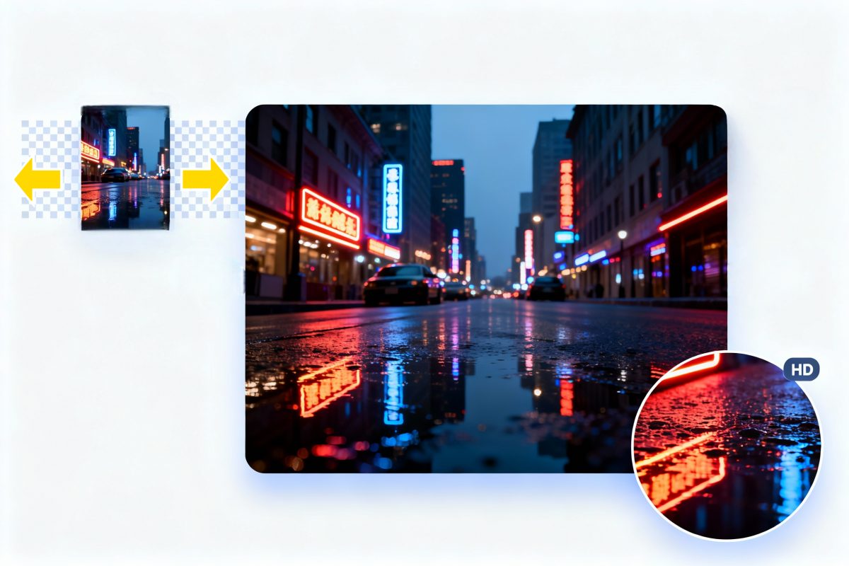 Recover missing areas for photos