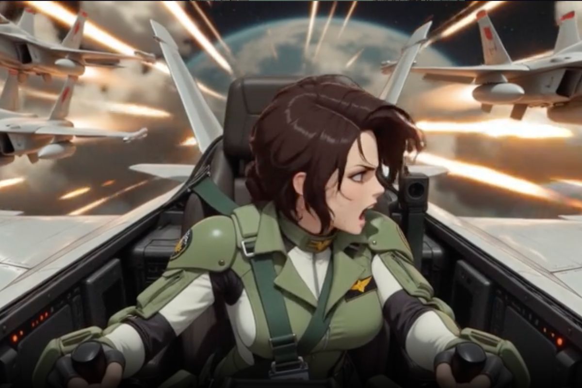 smooth motion clip of a pilot