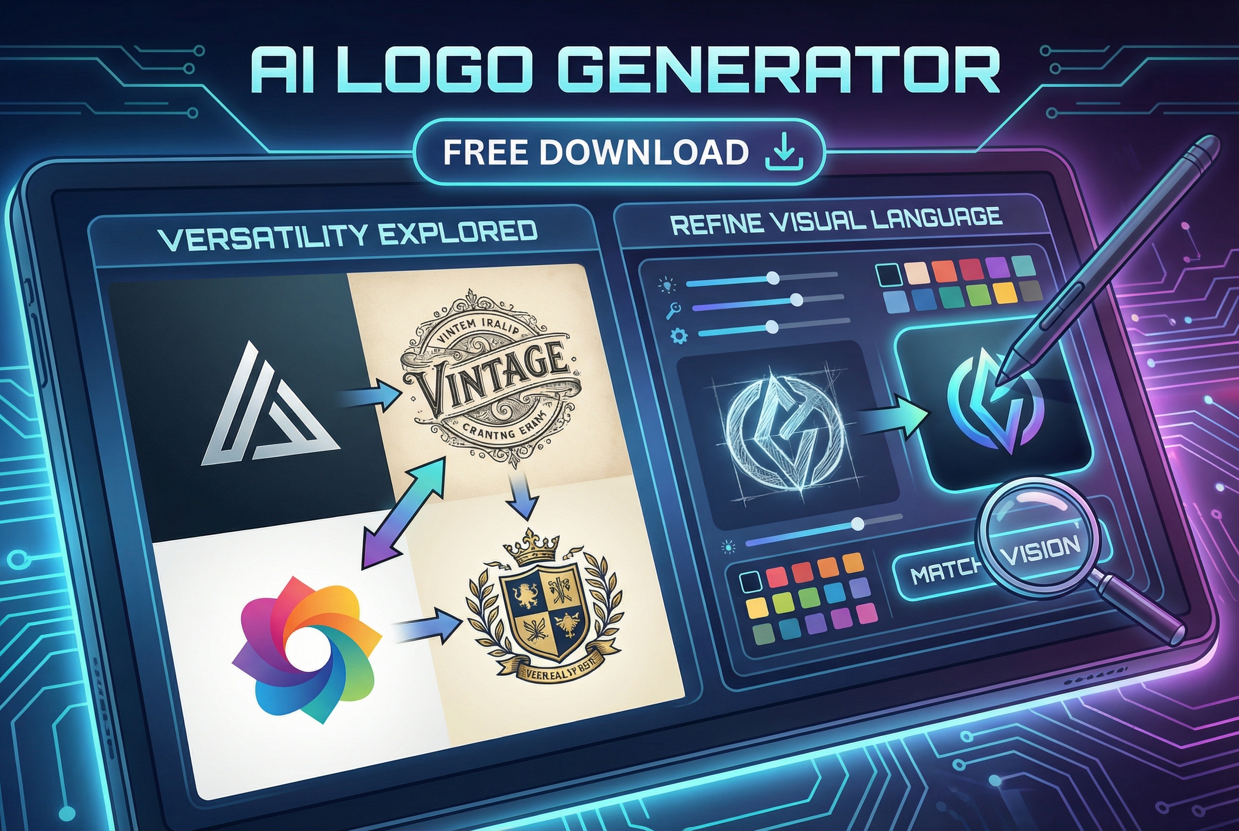 AI Logo Generator Interface