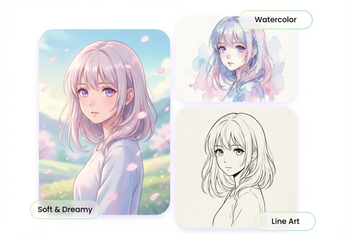Anime girl avatars