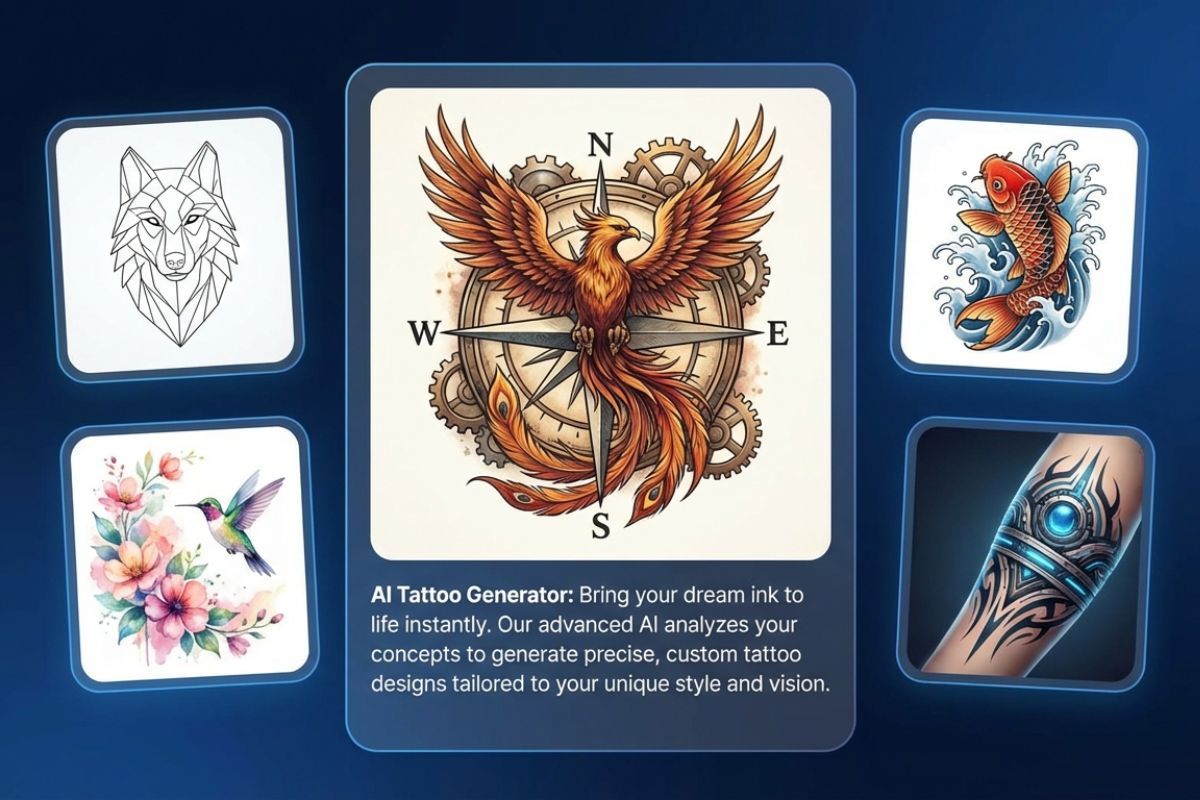 The AI tattoo generator allow average people to design their logos.
