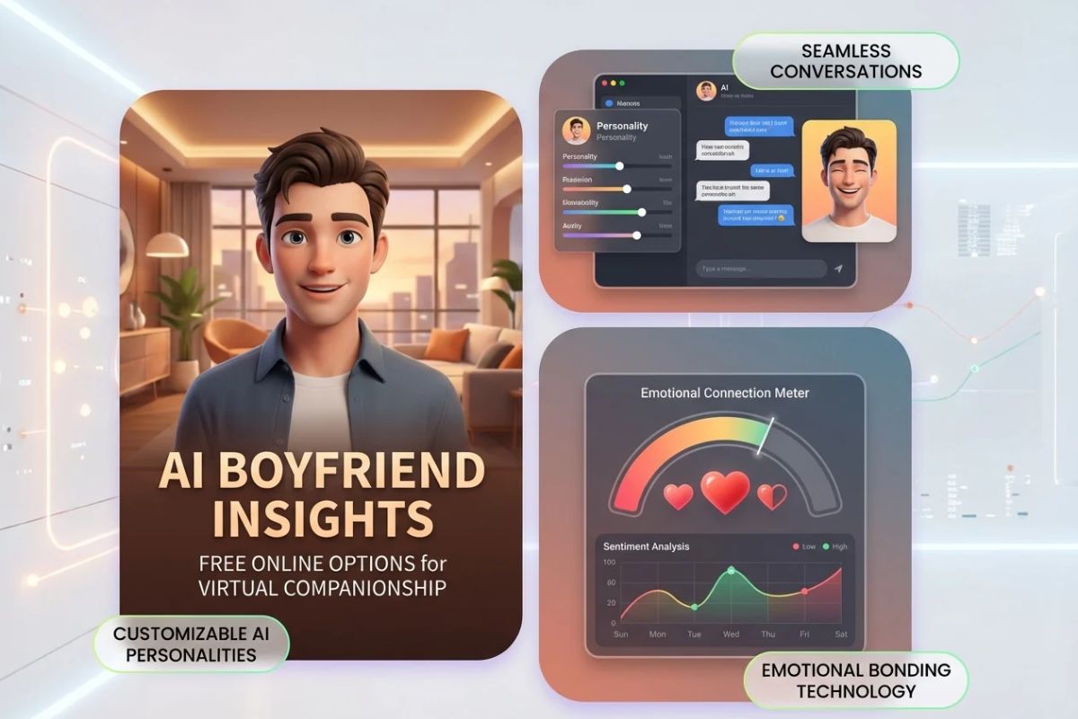 AI 男友提供理想的虚拟伴侣。