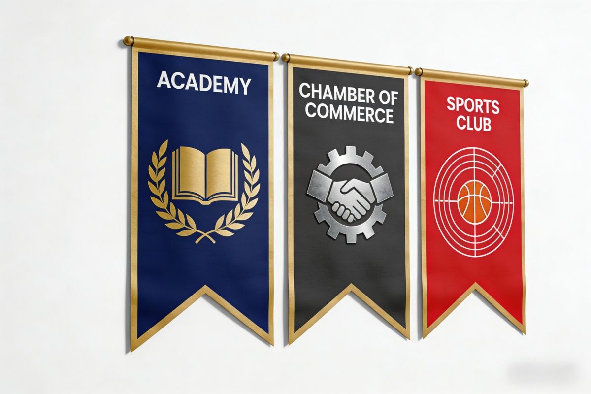 Three flags side by side