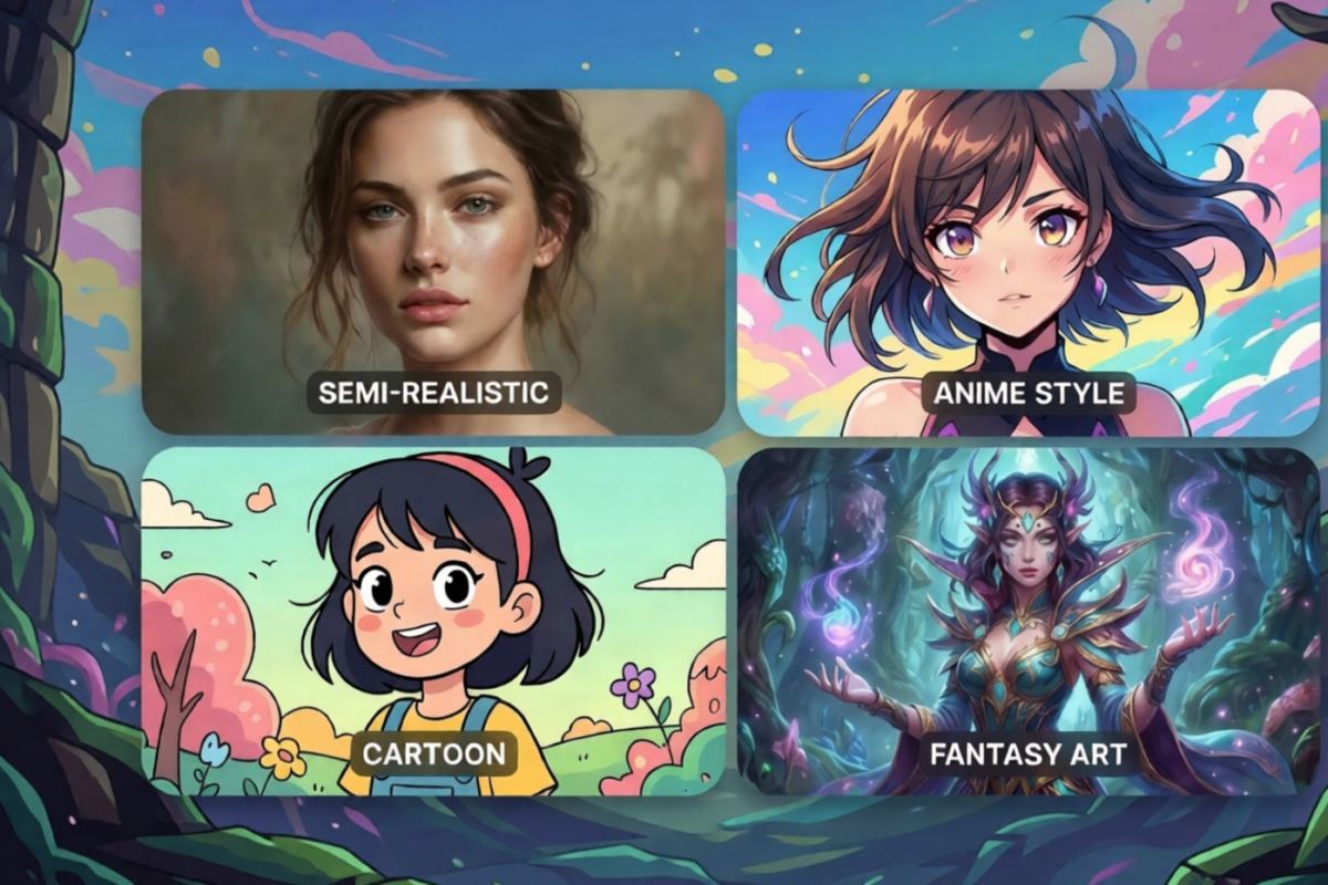 Flexible Style Options about AI Characters