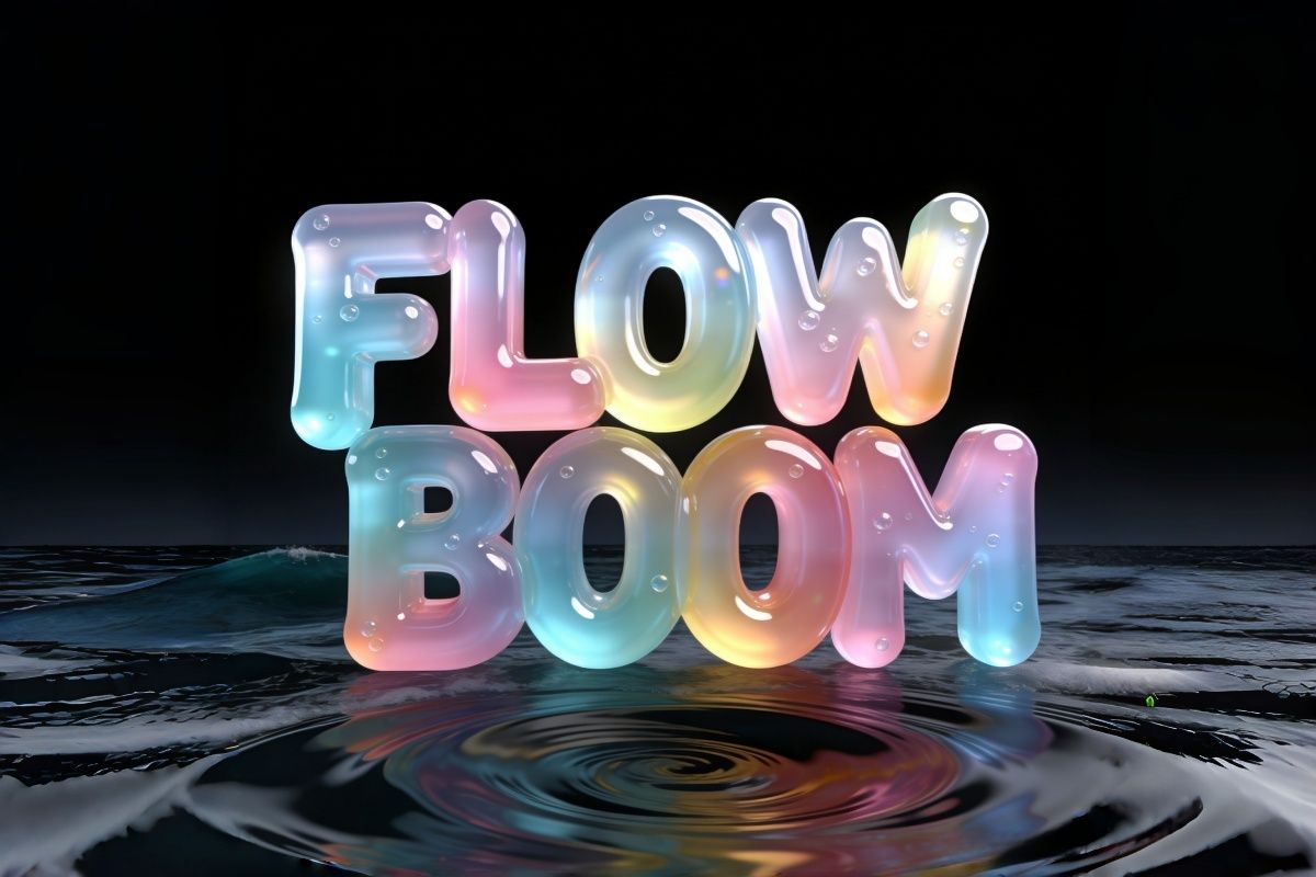 Colored Jelly 3D Text
