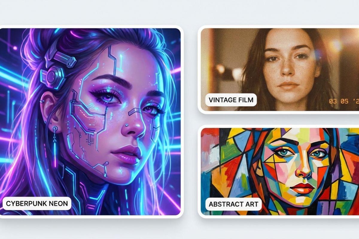 AI Generated Selfies for Social Media: You can directly upload the result on your social media.