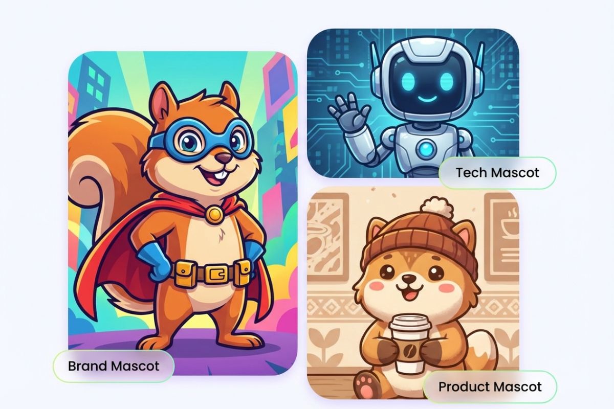 Cartoon mascot could be generated with the powerful mascot generation tool