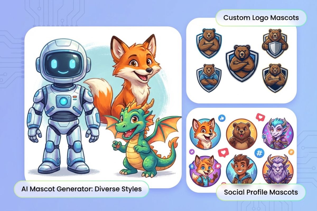 The AI Mascot Generator can deliver us a group of generative works