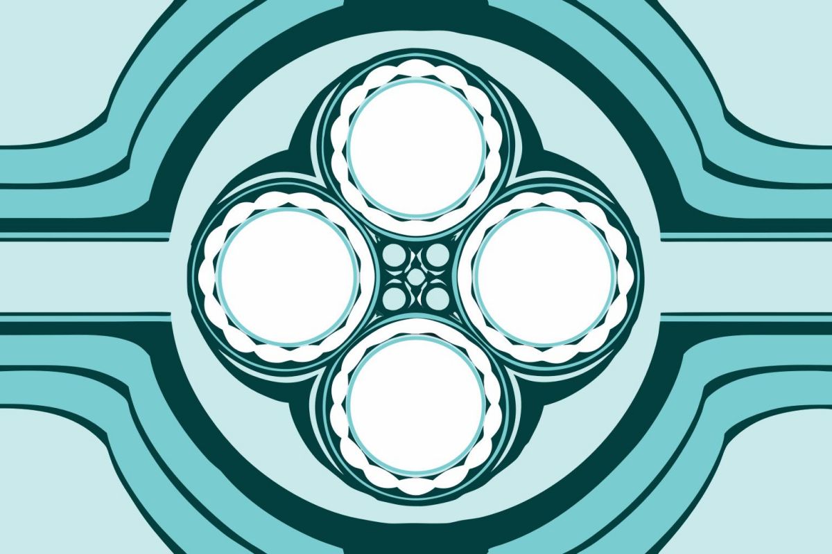 Modern geometric abstract vector illustration