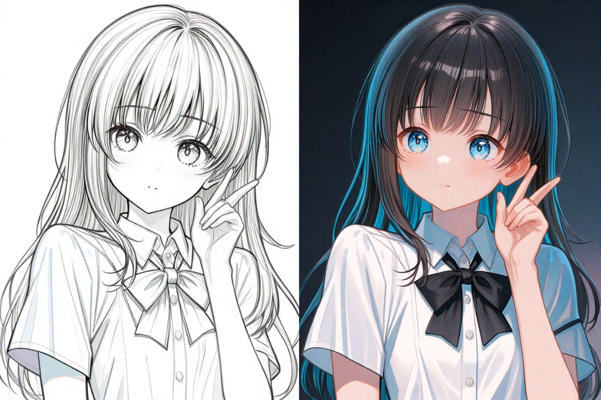 AI Line Art Colorization