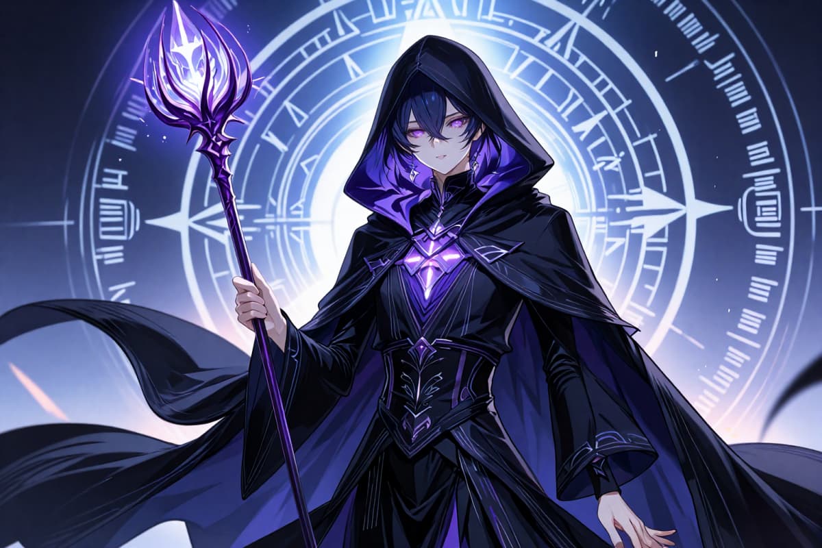 Mago masculino misterioso