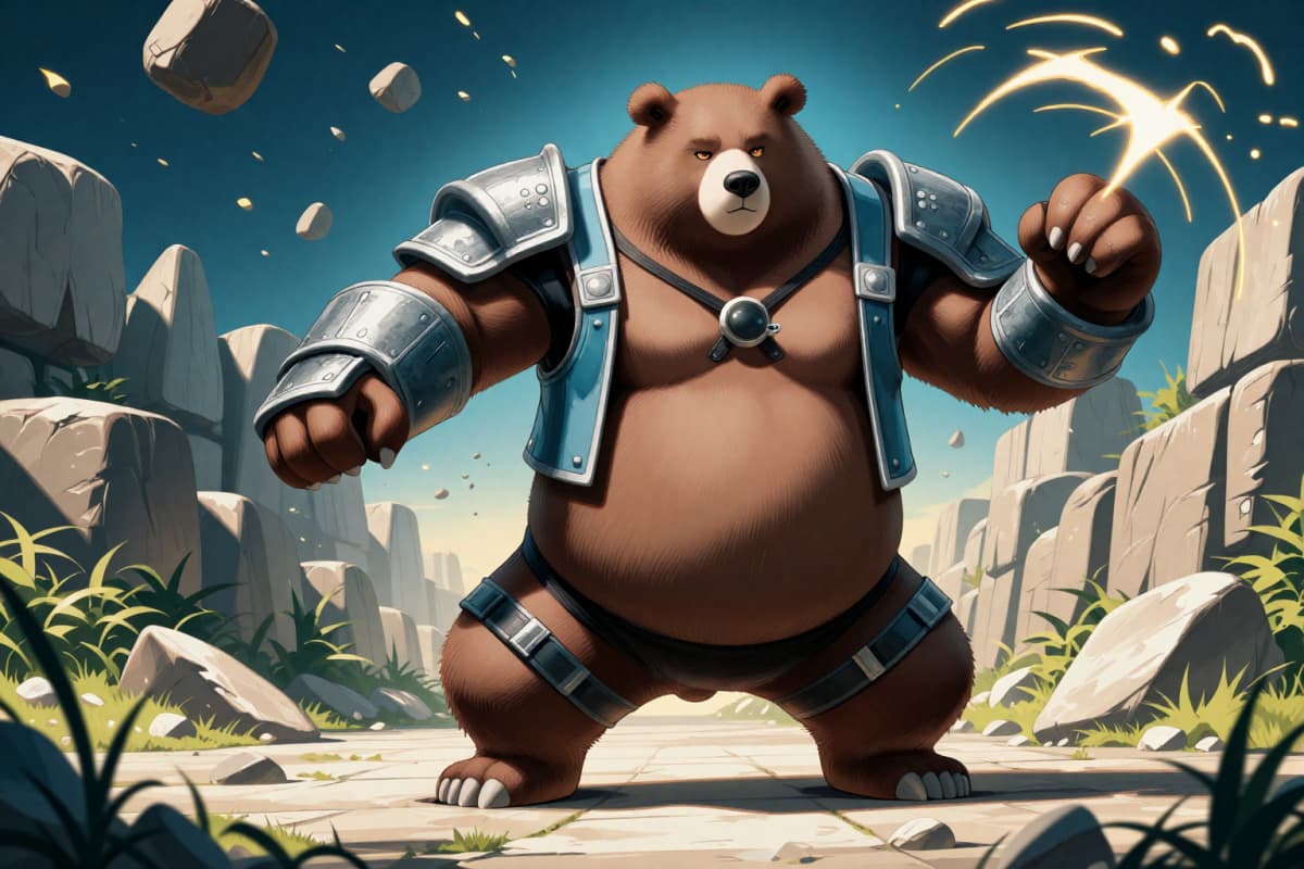 Anthropomorphic brown bear OC