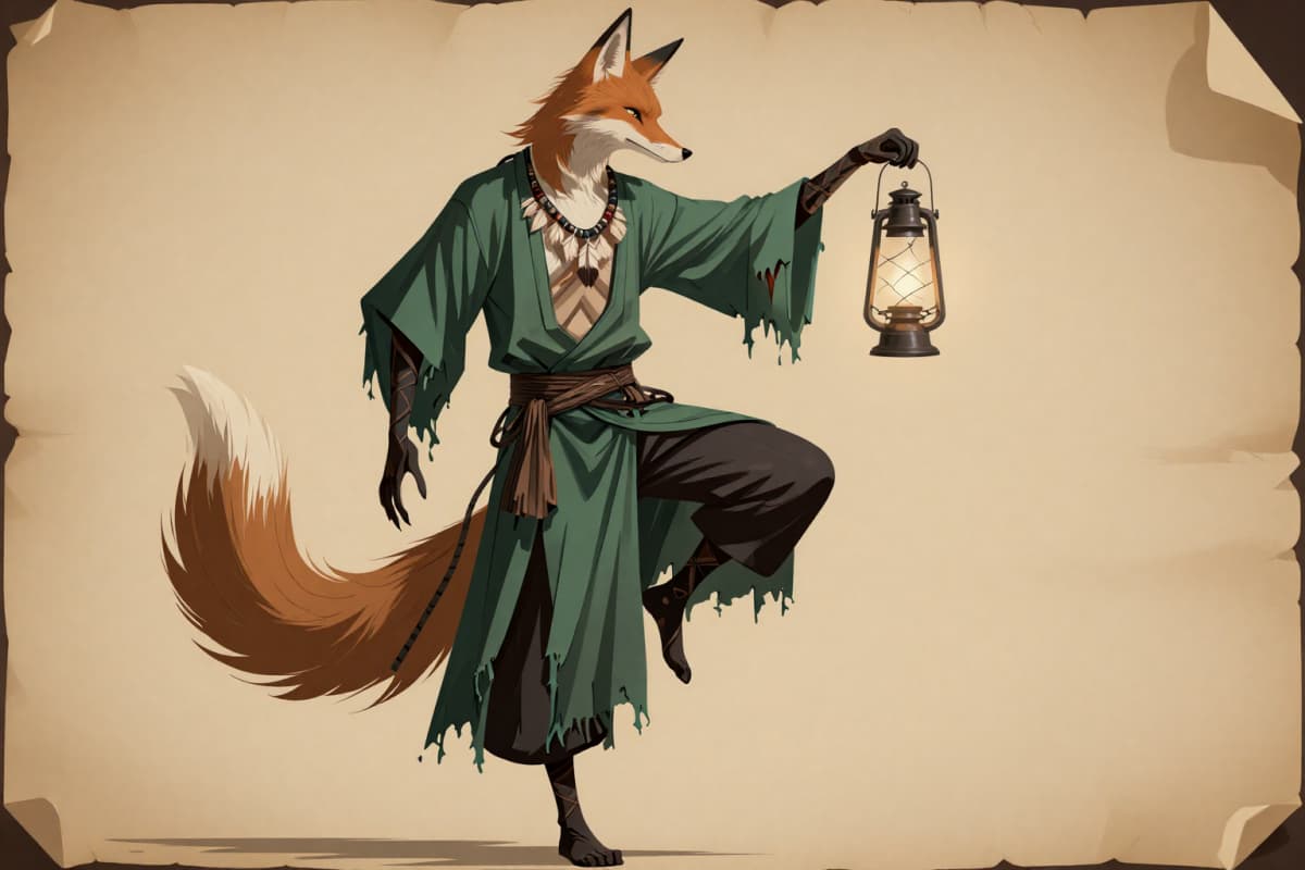 wandering bard fox Yaelokre