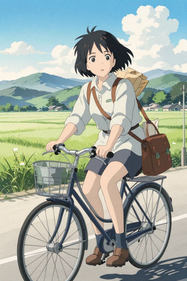 一个勇敢的年轻女性信使
