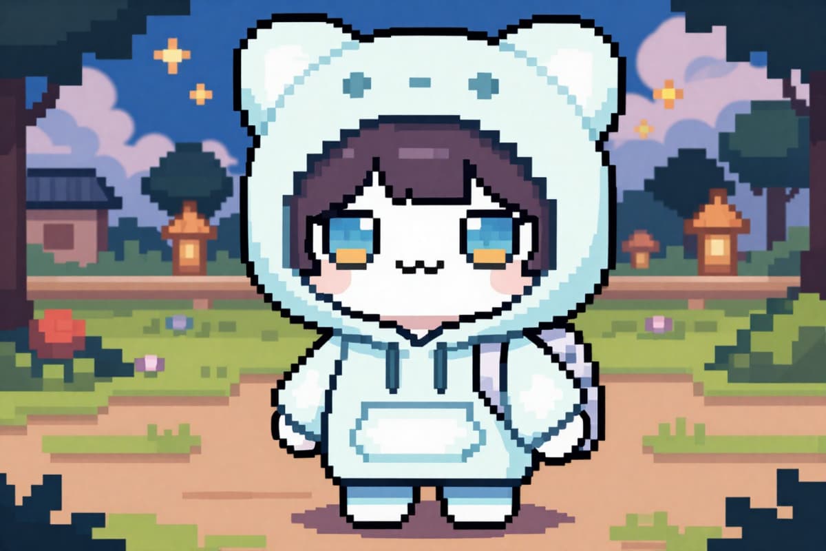 可爱 Q 版像素画原创角色