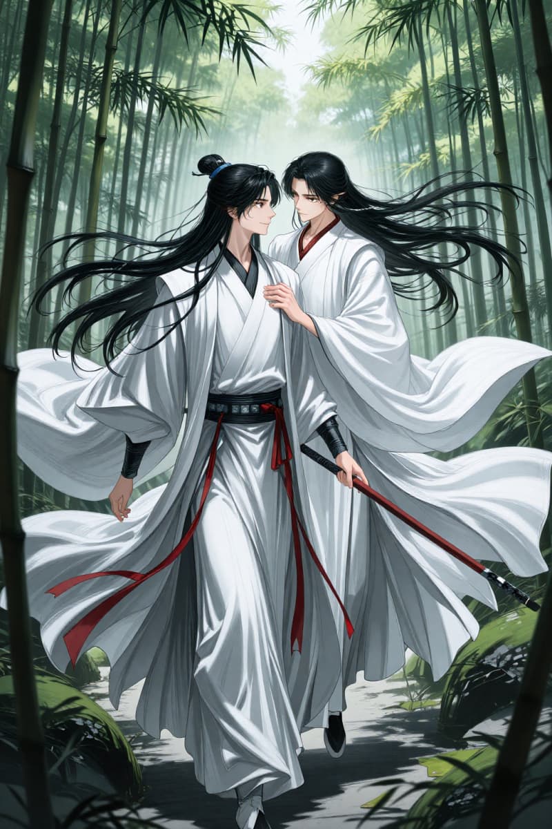 Chinese wuxia manga couple
