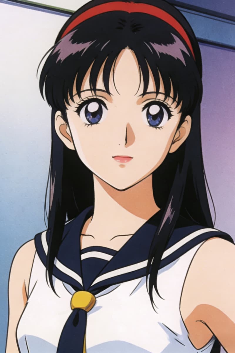 Classic 90s Anime Portrait
