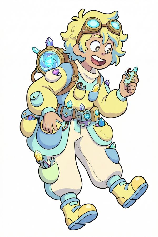 A quirky inventor OC