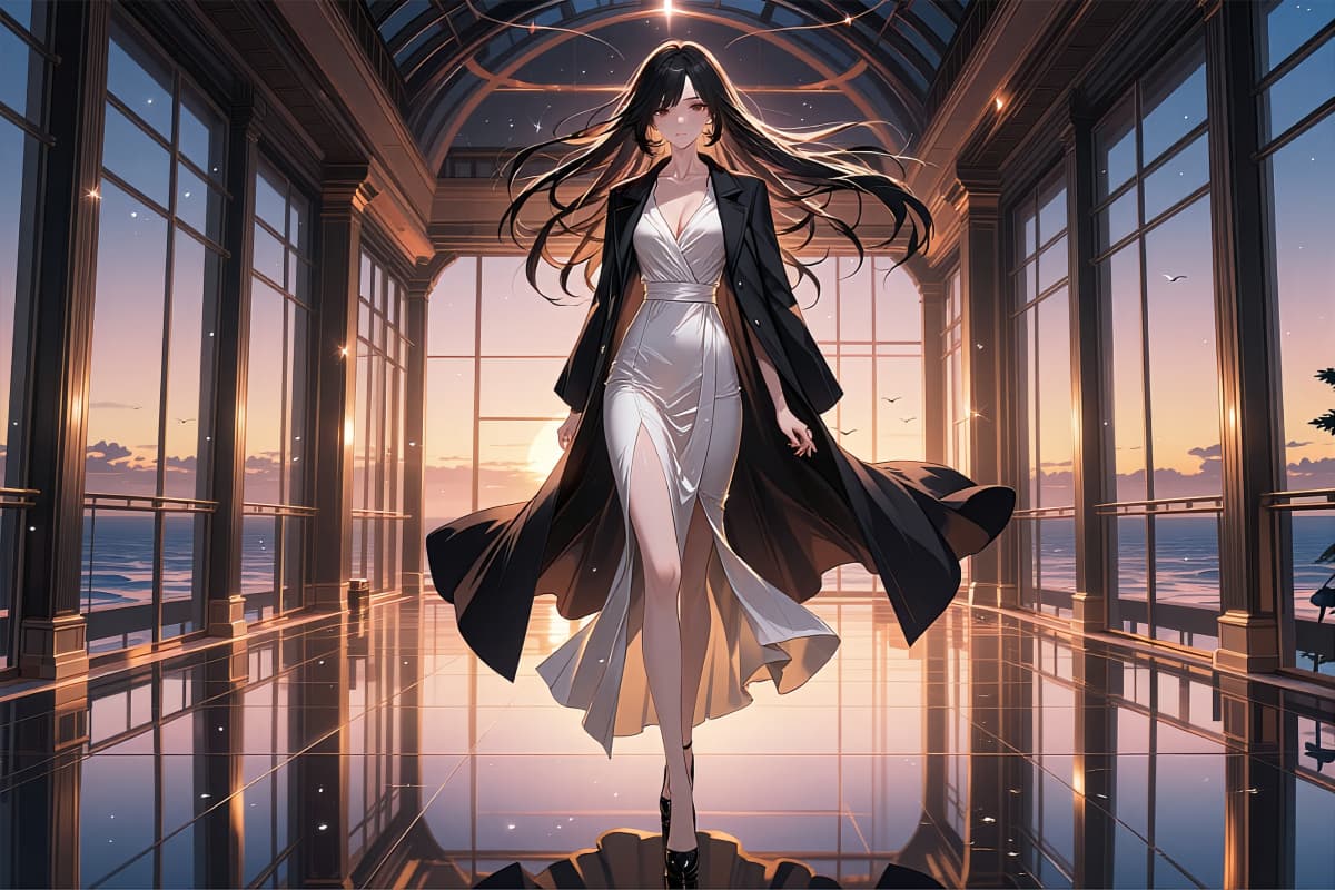 정교하게 다듬은 애니메 패션 콘셉트