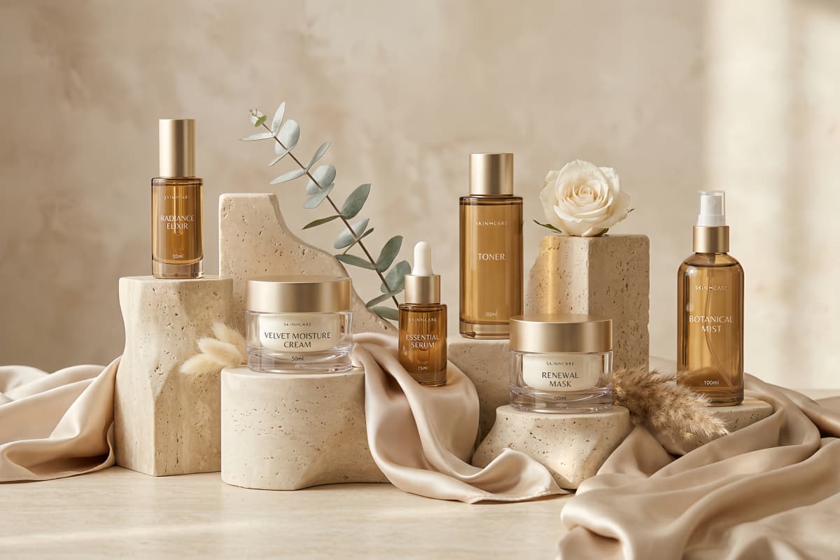 AI 스킨케어 광고 비주얼