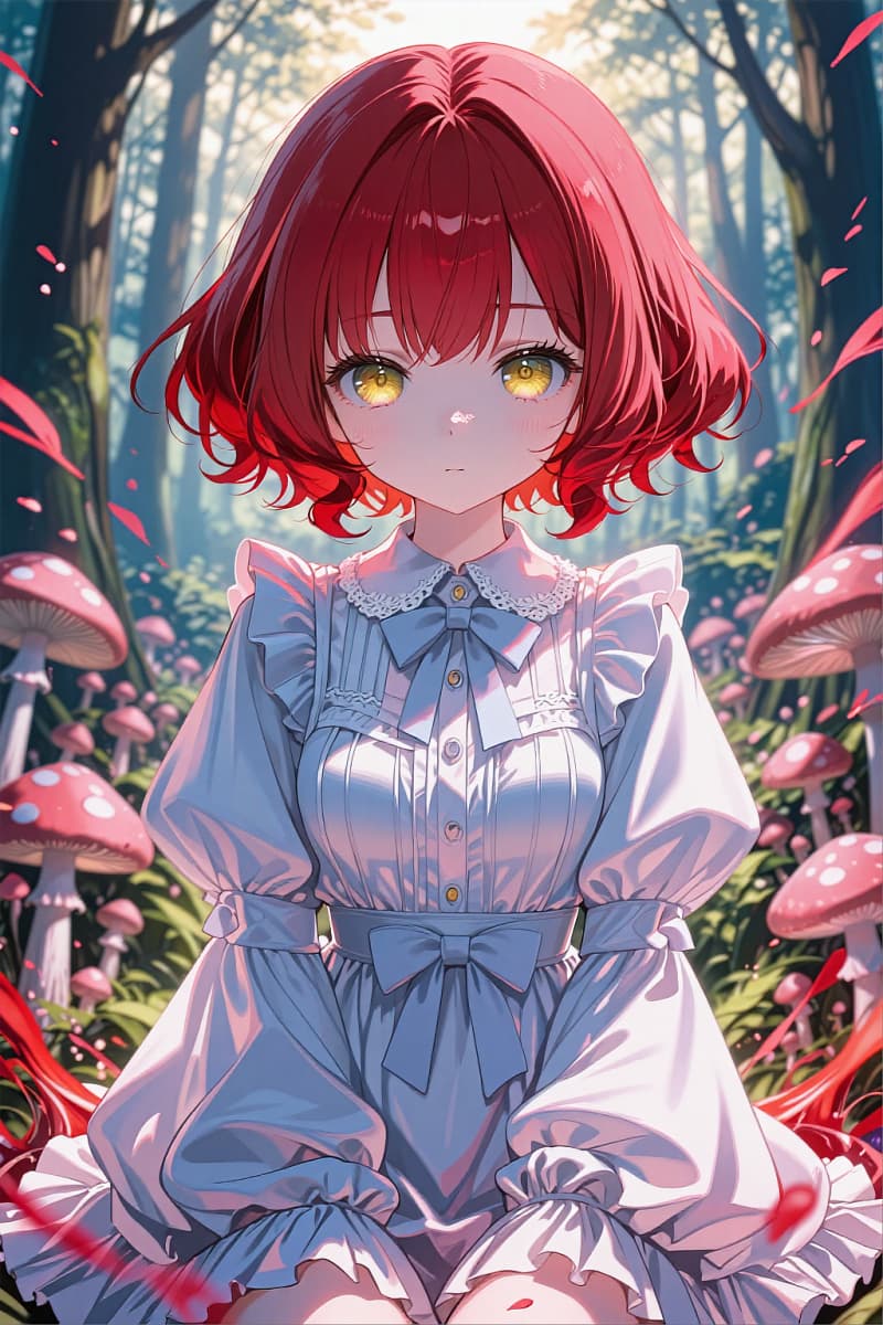 Exquisitely detailed anime girl face