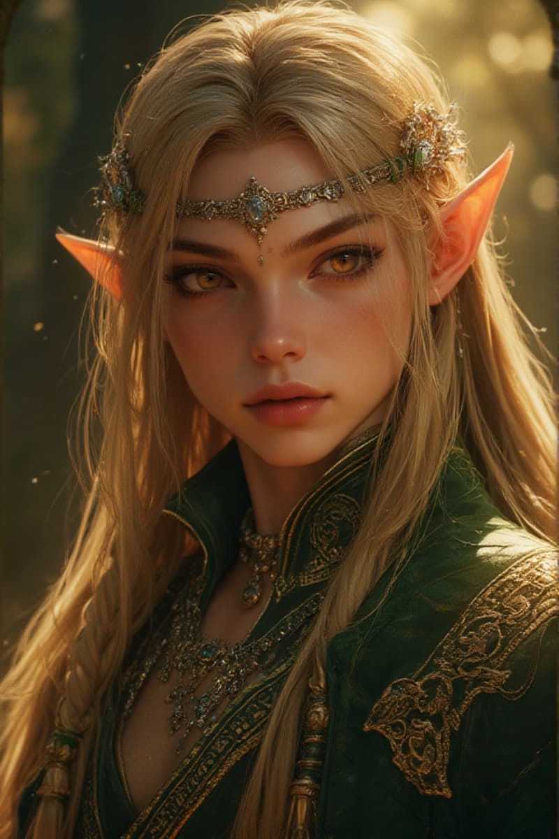 forest elf portrait
