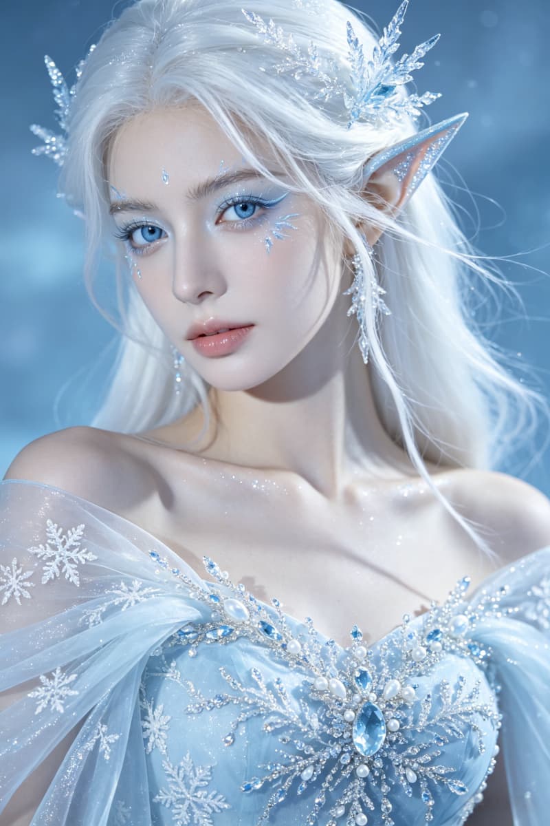 ice elf portrait