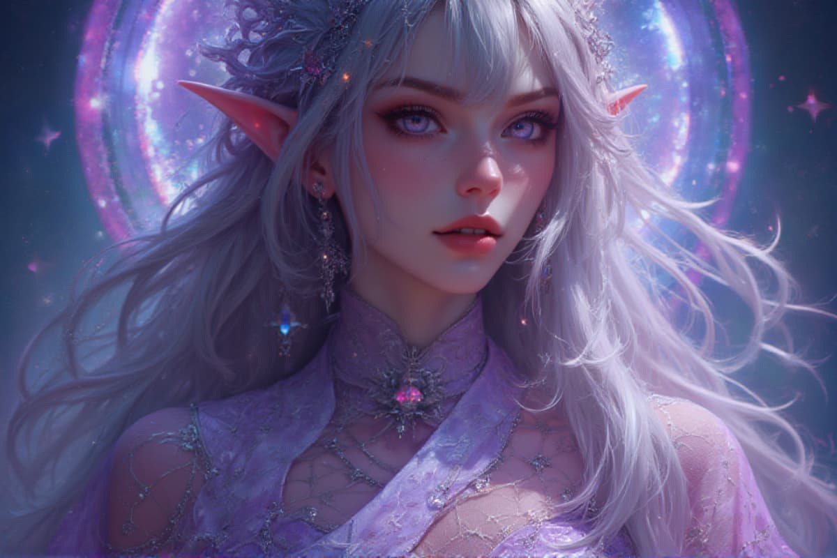 AI elf portrait from photo example