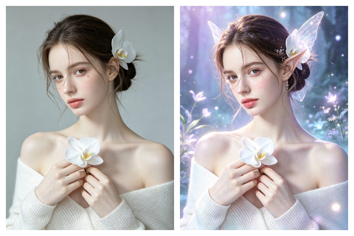 Elf photo transformation