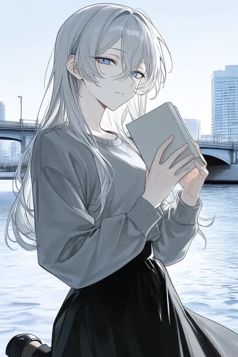 silver-haired bungo stray dogs oc