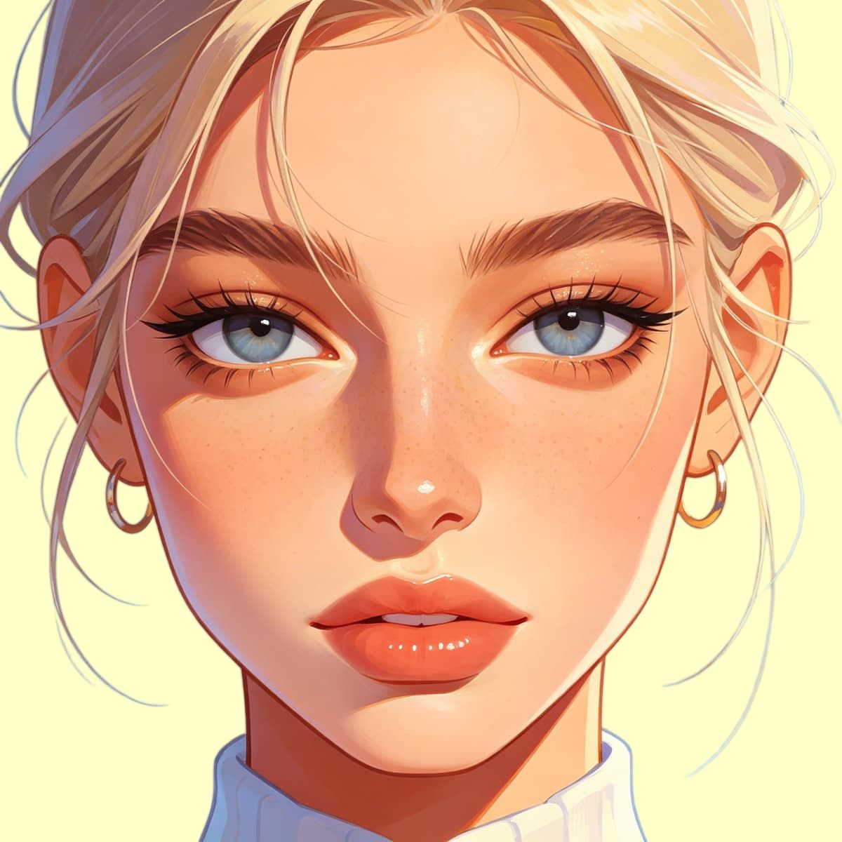 cartoon face avatar