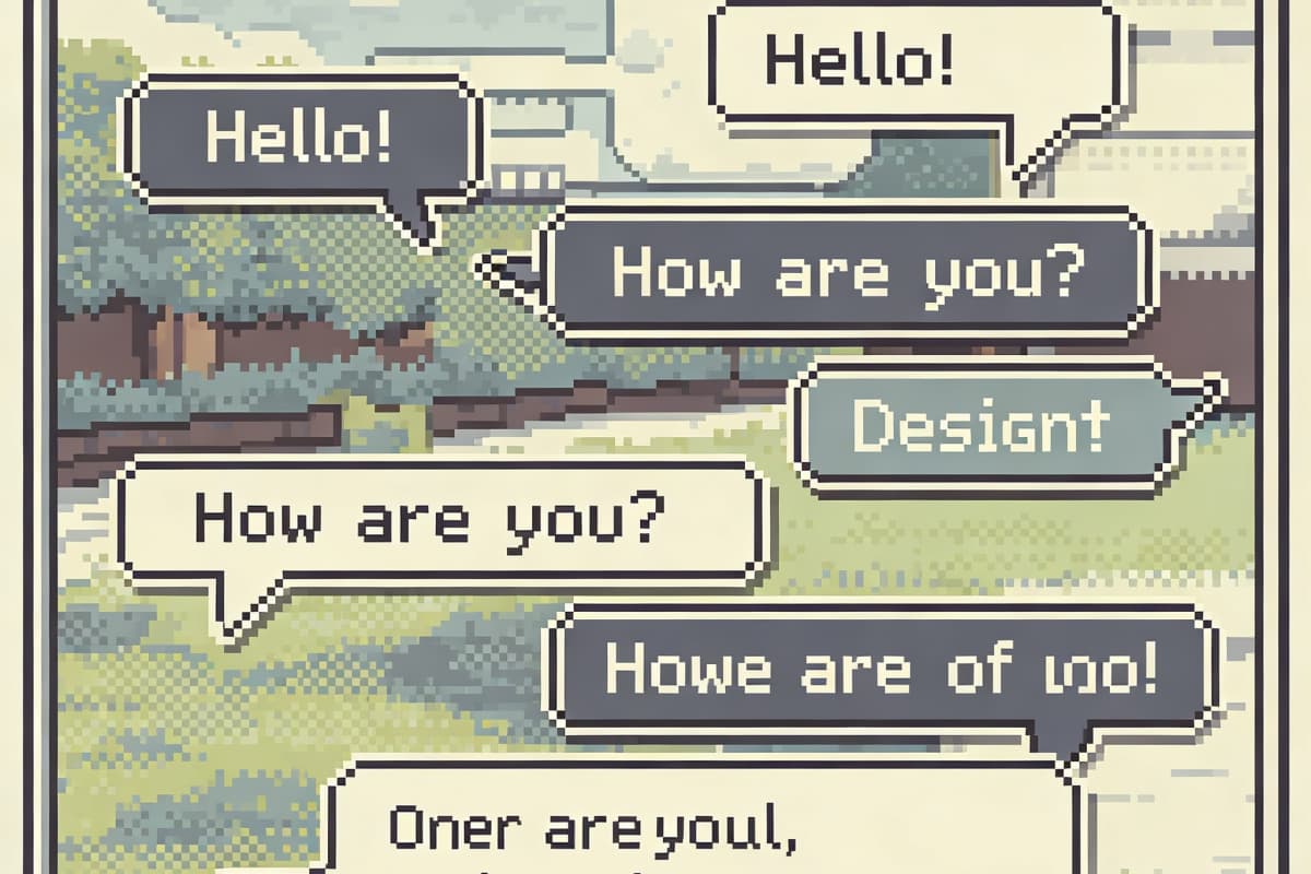 Pixel Speech Bubbles