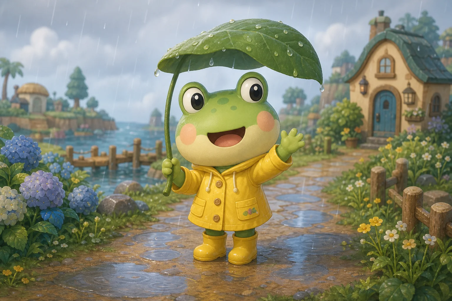 Frog Raincoat Friend