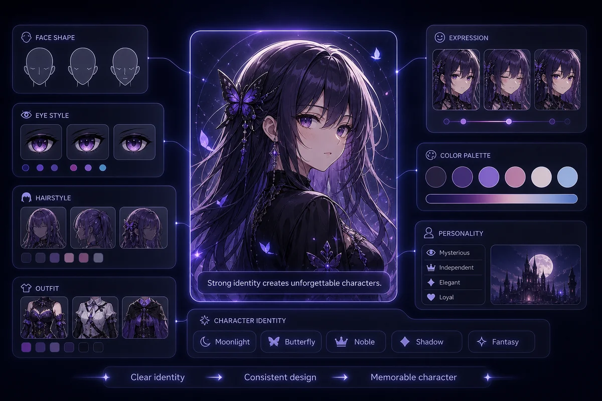 AI anime portrait generator character idea
