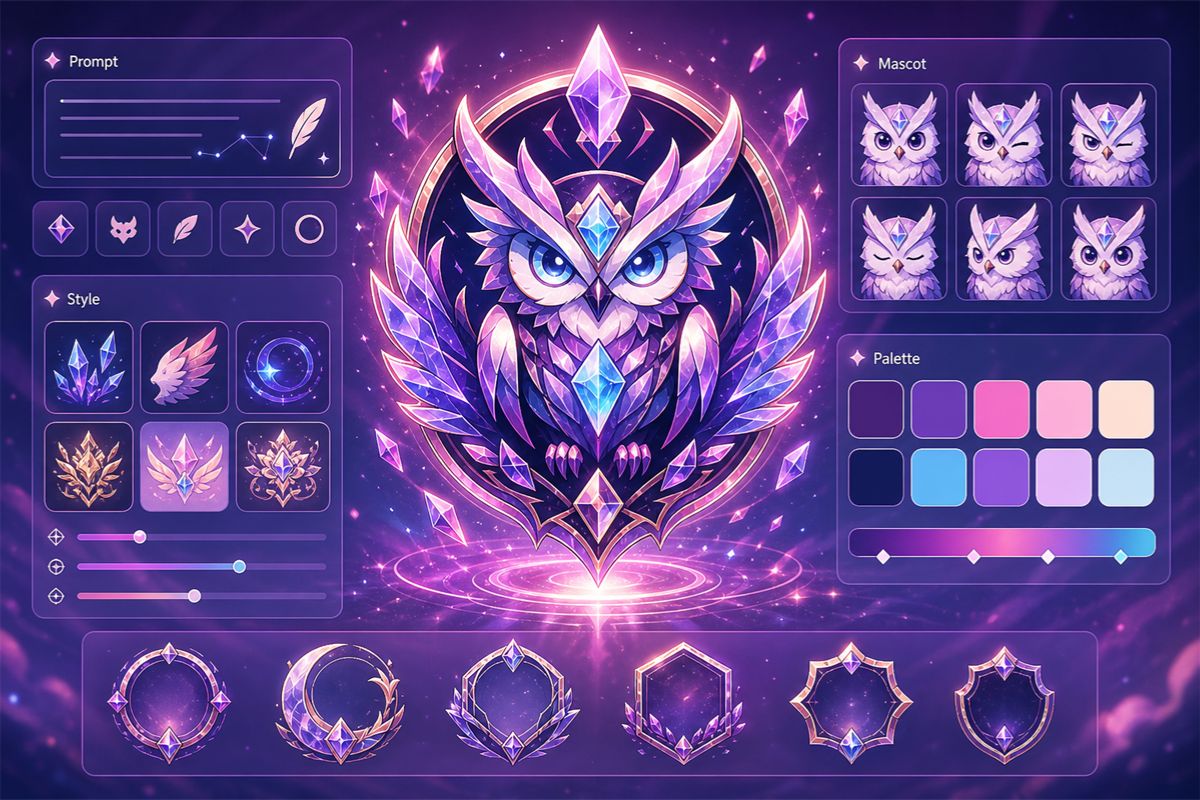 Anime logo generator brand concept