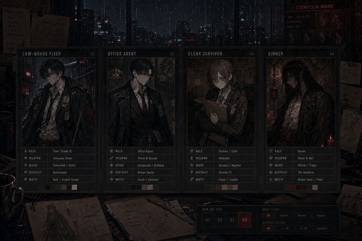Project Moon OC 프롬프트 변형