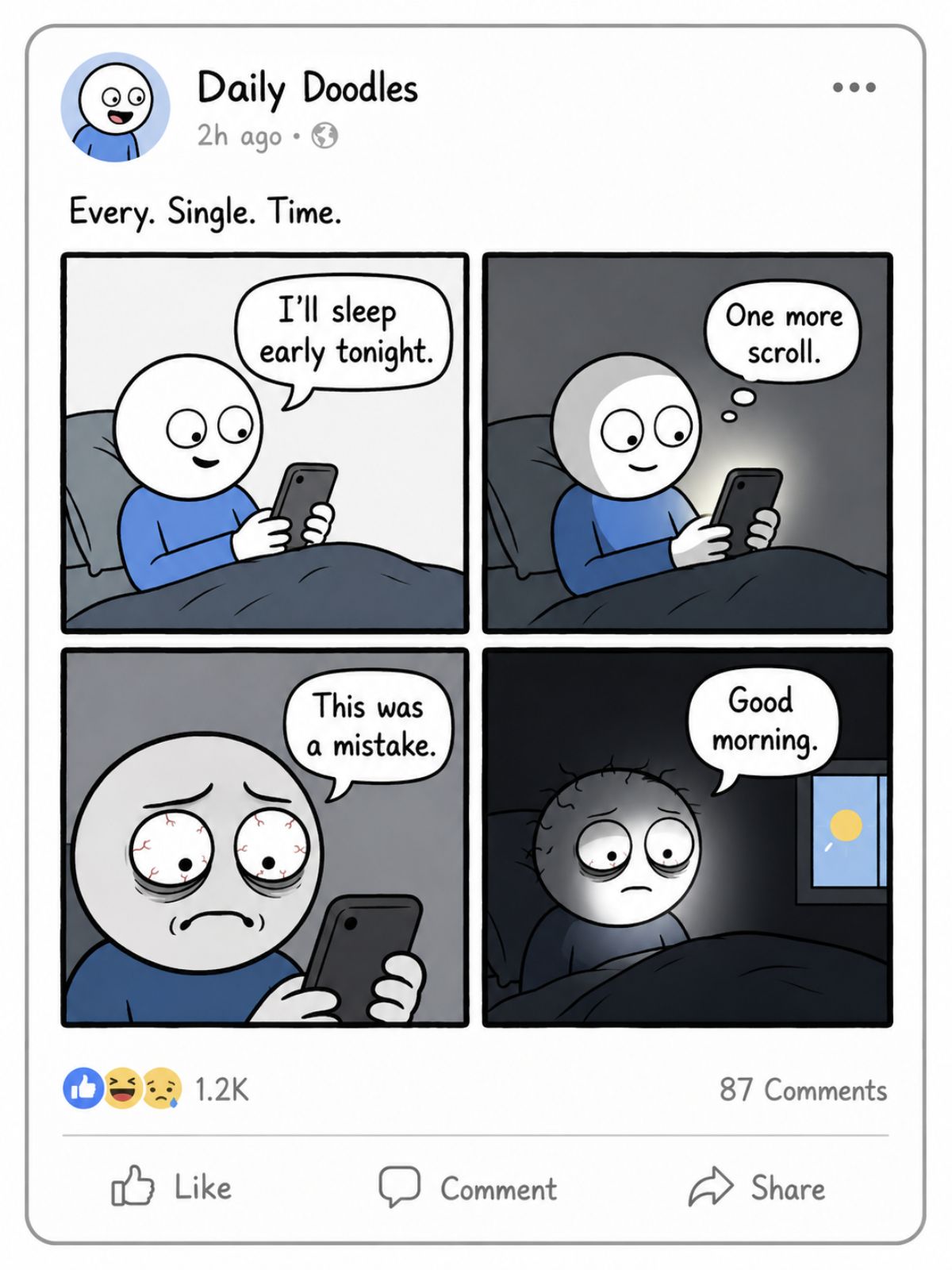 Daily Doodles Reaction Comic