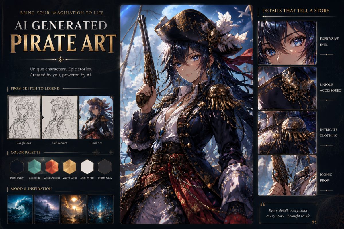 AI Generated Pirate Art