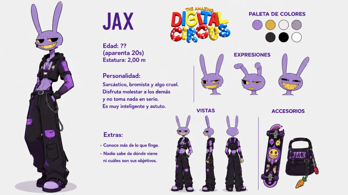 Digital Circus Jax Reference Card