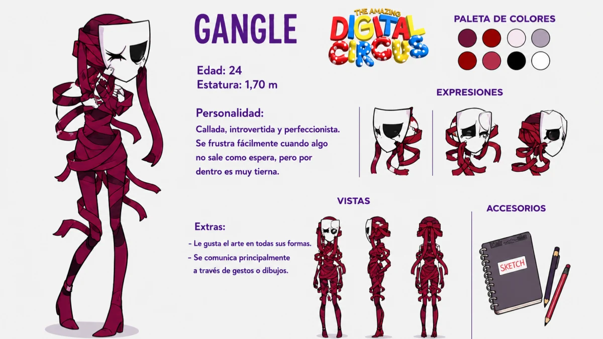 Digital Circus Gangle Reference Card