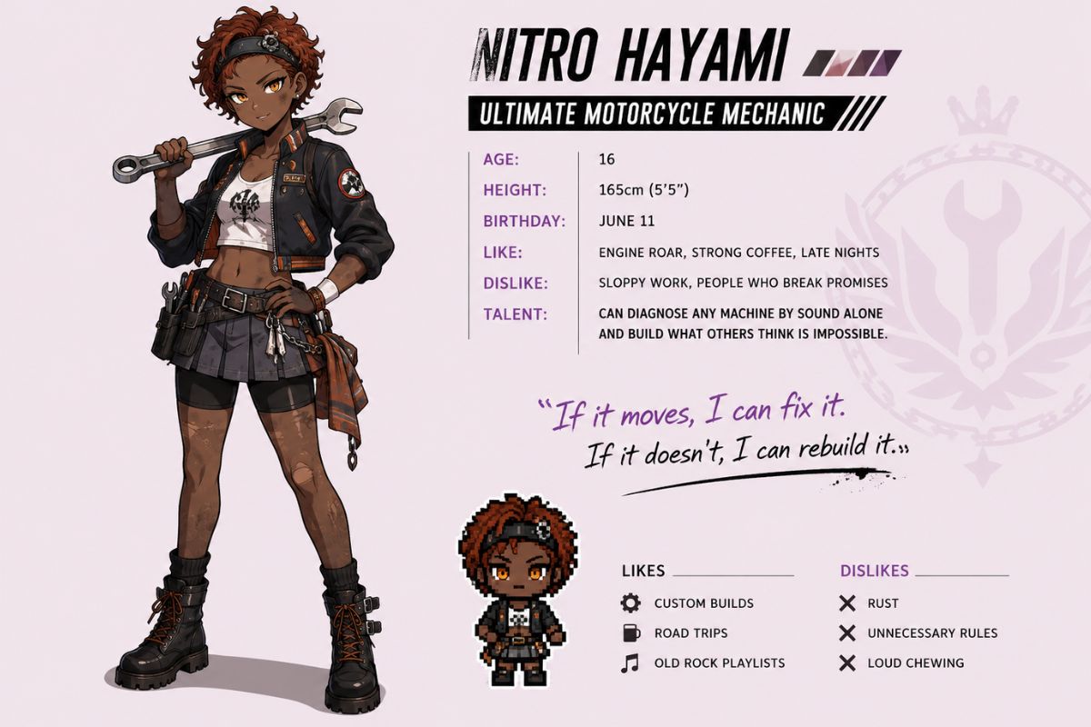 Ultimate Motorcycle Mechanic Nitro Hayami
