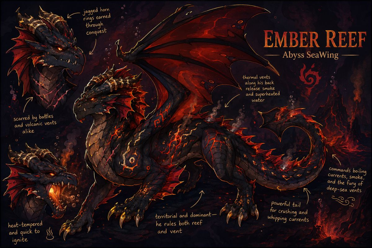 Ember Reef Dragon OC