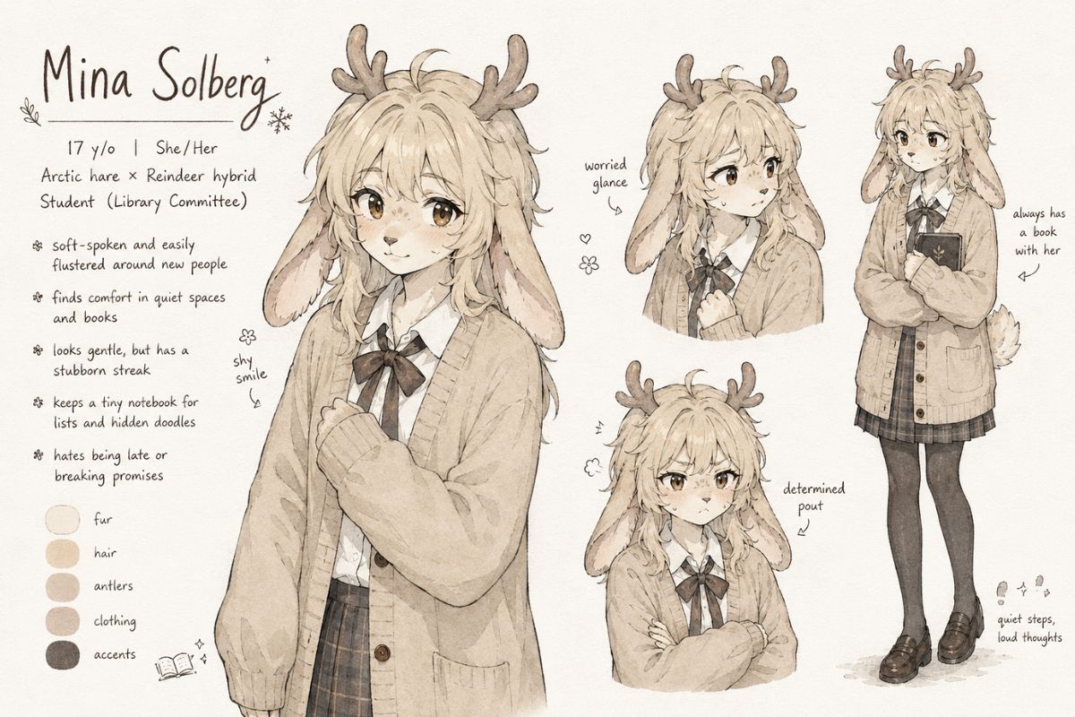 Mina Solberg Character Sheet