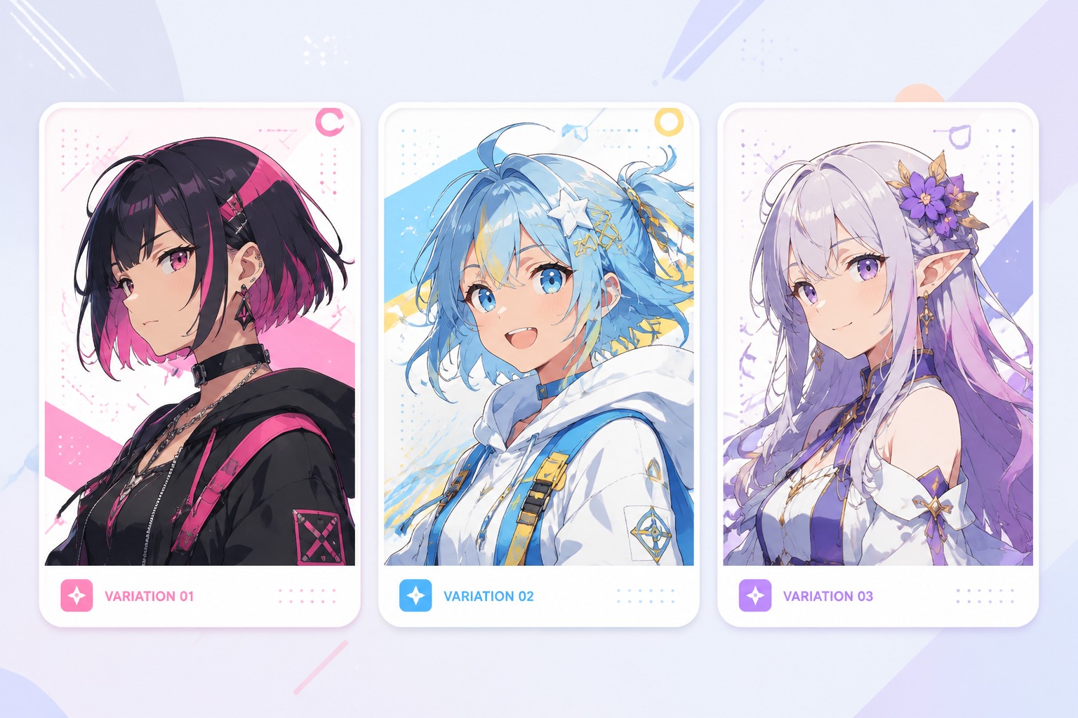 Generate AI VTuber avatar variations
