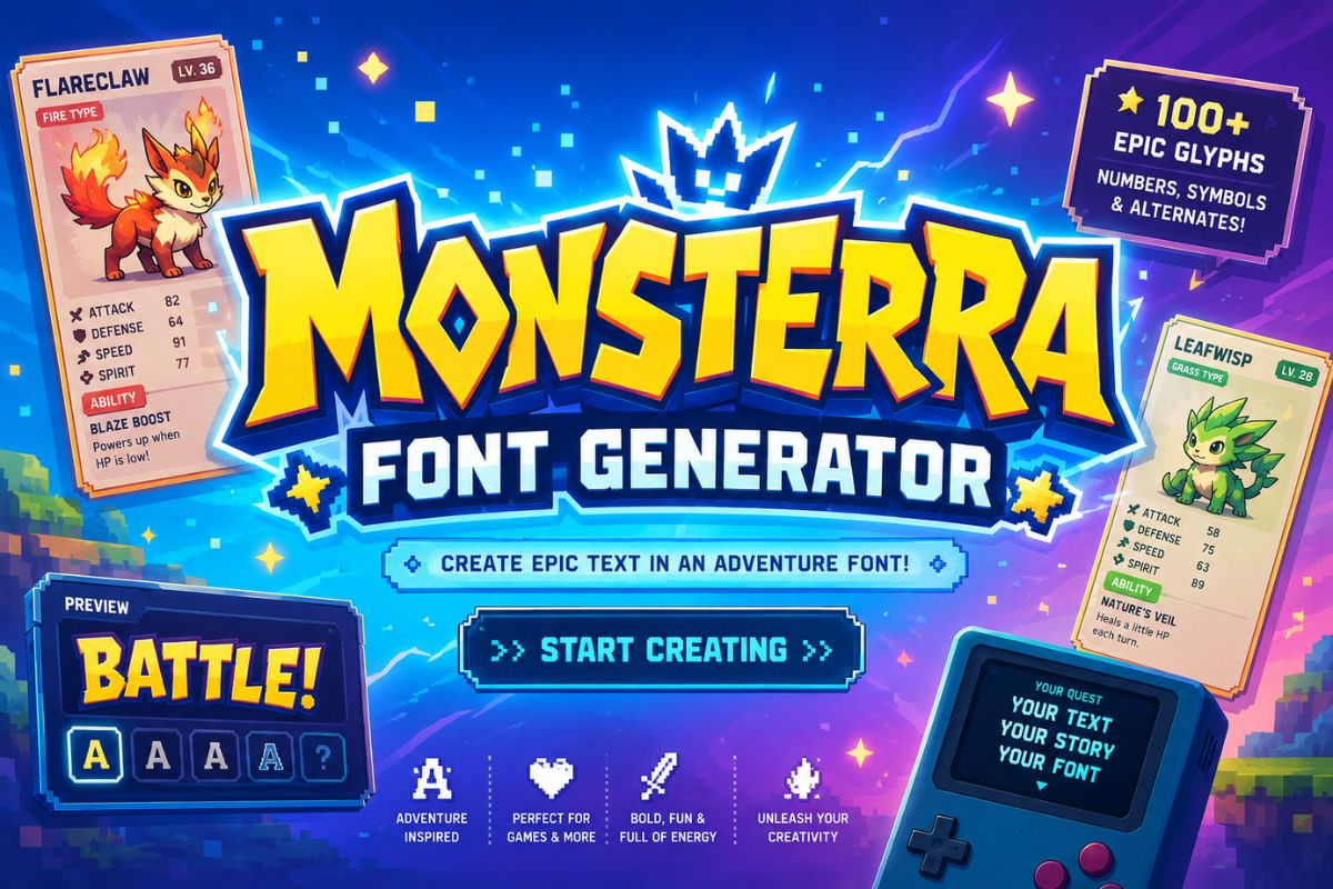 Pokemon Font Generator