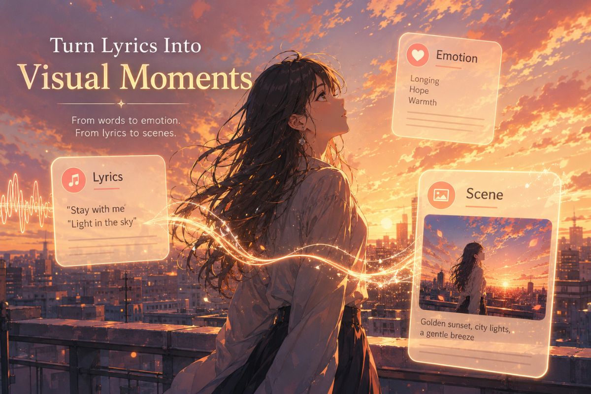 Turn Lyrics Into Visual Moments