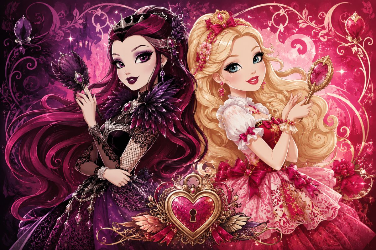 Create magical school outfit ideas for an Ever After High OC