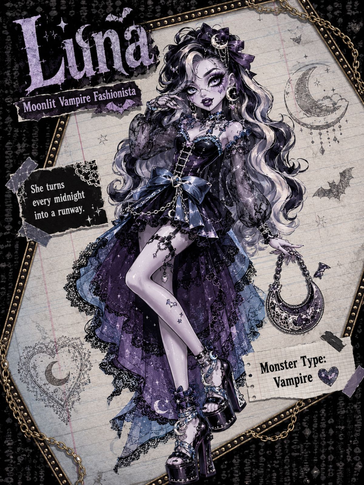 Luna, Moonlit Vampire Fashionista